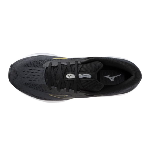 Mizuno Wave Serene Ανδρικά Αθλητικά Παπούτσια Running Μαύρα - Image 4