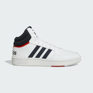 Adidas Hoops 3.0 Mid Ανδρικά Μποτάκια Cloud White / Legend Ink / Vivid Red