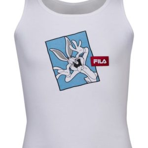 Fila Παιδική Καλοκαιρινή Μπλούζα Αμάνικη Λευκή