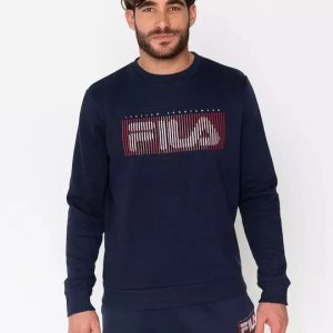 Fila Hobson Ανδρικό Φούτερ Navy Μπλε