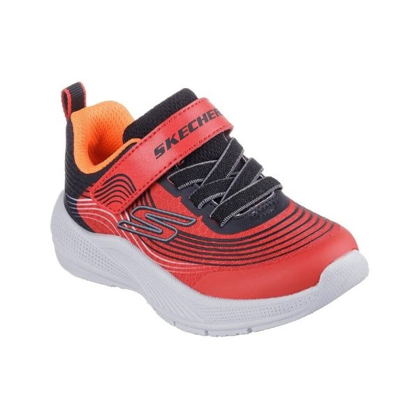 Skechers Αθλητικά Παιδικά Παπούτσια Running Microspec Advance Κόκκινα 403926L-RDBK - Image 2