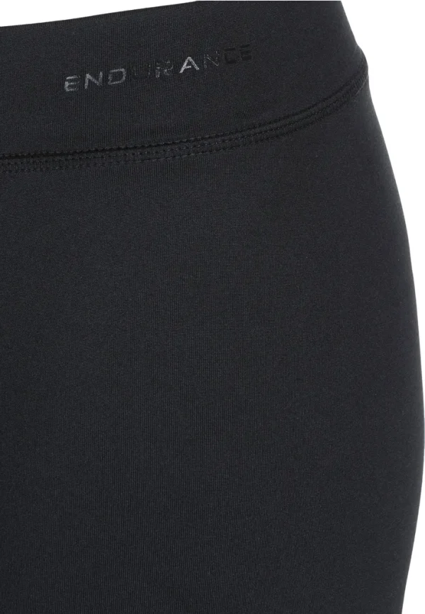 Endurance κολαν Short Tights-ΜΑΥΡΟ - Image 2