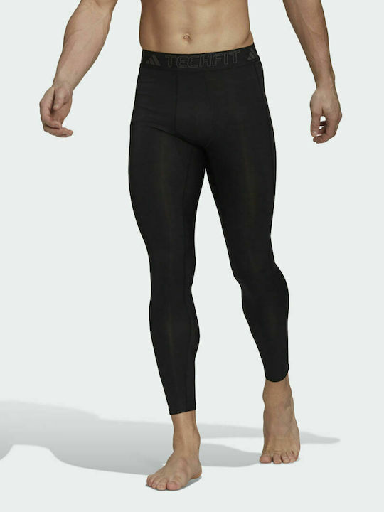 Adidas Techfit Aeroready Ανδρικό Αθλητικό Κολάν Compression Μακρύ Μαύρο