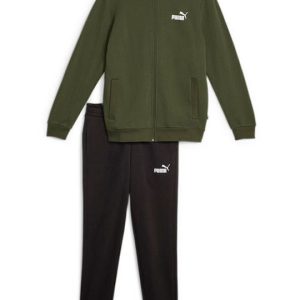 Puma Σετ Φόρμας με Λάστιχο Fleece Χακί