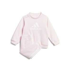 adidas Παιδικό Σετ Φόρμας Ροζ 2τμχ Badge Sport French Terry
