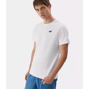 4F Ανδρικό T-shirt Κοντομάνικο Λευκό