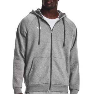 Under Armour Ανδρική Φούτερ Ζακέτα με Κουκούλα Γκρι