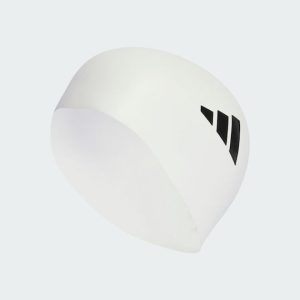 Adidas 3-stripes Swim Cap Σκουφάκι Κολύμβησης Ενηλίκων από Σιλικόνη ΑΣΠΡΟ