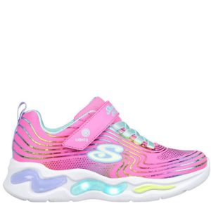 Skechers παιδικά αθλητικά παπούτσια με φωτάκια για κορίτσια Ρόζ 302338L-PKMT
