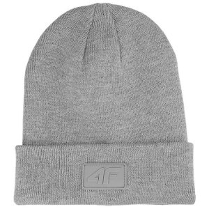 4F Beanie Ανδρικός Σκούφος Πλεκτός σε Γκρι χρώμα