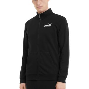 Puma Essentials Ανδρική Φούτερ Ζακέτα με Τσέπες Μαύρη