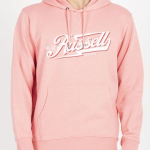 Russell Athletic Φούτερ με Κουκούλα Ροζ