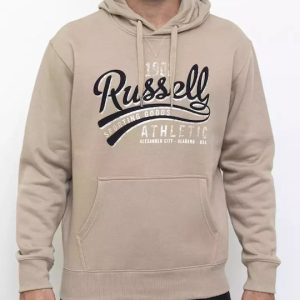 Russell Athletic Φούτερ με Κουκούλα Silver Mink