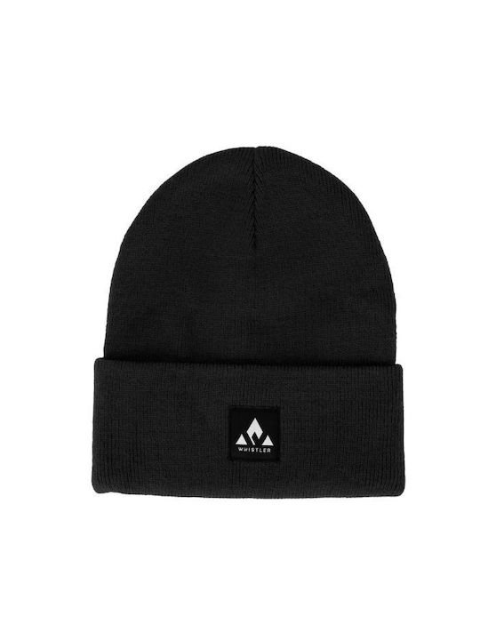 Whistler Beanie Unisex Σκούφος Πλεκτός σε Μαύρο χρώμα