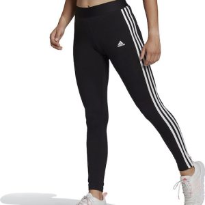 Adidas Loungwear Essentials Running Γυναικείο Μακρύ Κολάν Ψηλόμεσο Μαύρο