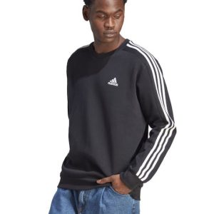 adidas M 3S Fl Swt-ΜΑΥΡΟ