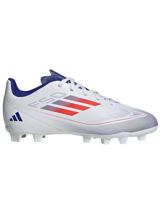 Adidas Παιδικά Ποδοσφαιρικά Παπούτσια F50 Club Fxg J με Τάπες Λευκά