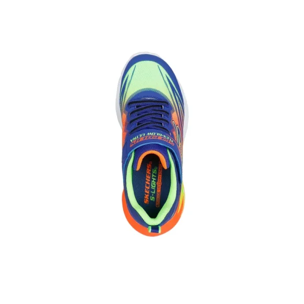 Skechers Παιδικά Sneakers με Φωτάκια Blue/Orange/Yellow/Light Green - Image 3