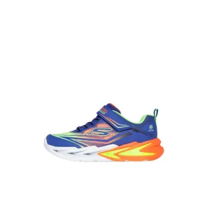 Skechers Παιδικά Sneakers με Φωτάκια Blue/Orange/Yellow/Light Green