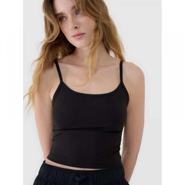 Women's slim crop-top-black - Image 2