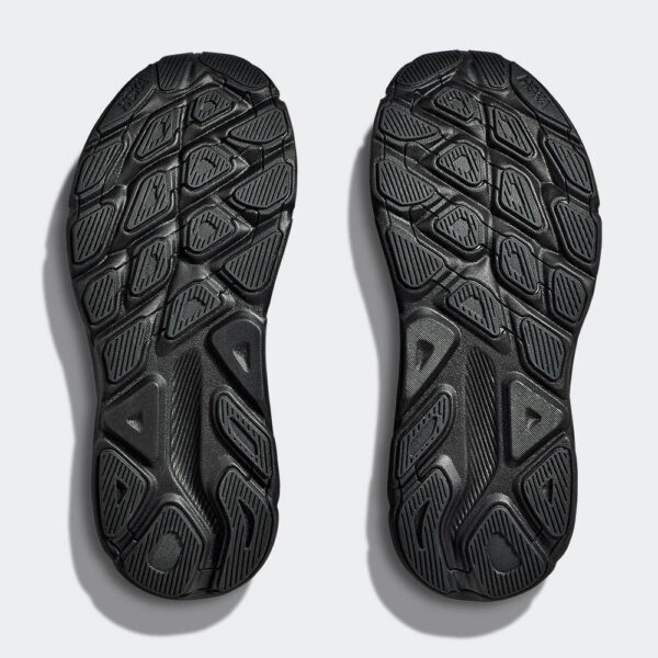 Hoka Clifton 9 Αθλητικά Παιδικά Παπούτσια Running με Κορδόνια ΜΑΥΡΟ - Image 3