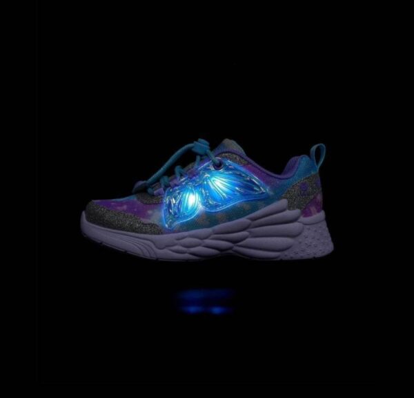 Skechers Παιδικά Sneakers με Φωτάκια Λιλά - Image 2