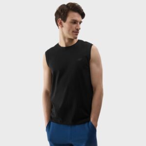 4F Ανδρικό Αμάνικο Tank Top 4FWMM00TSLEM125-20S ΜΑΥΡΟ