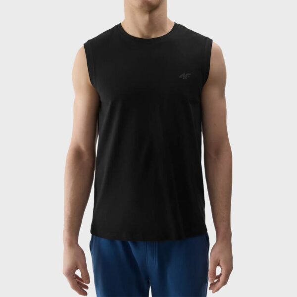 4F Ανδρικό Αμάνικο Tank Top 4FWMM00TSLEM125-20S ΜΑΥΡΟ - Image 3