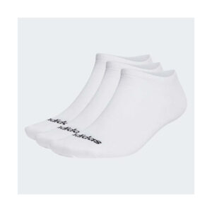Adidas Thin Linear Low-Cut Αθλητικές Κάλτσες Λευκές 3 Ζεύγη