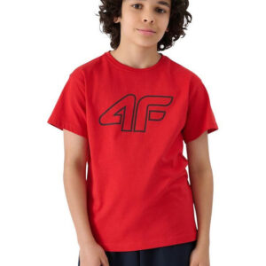 4F Παιδικό T-shirt Κόκκινο