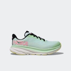 Hoka Clifton 9 Αθλητικά Παιδικά Παπούτσια Running με Κορδόνια Πράσινα
