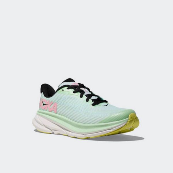 Hoka Clifton 9 Αθλητικά Παιδικά Παπούτσια Running με Κορδόνια Πράσινα - Image 6
