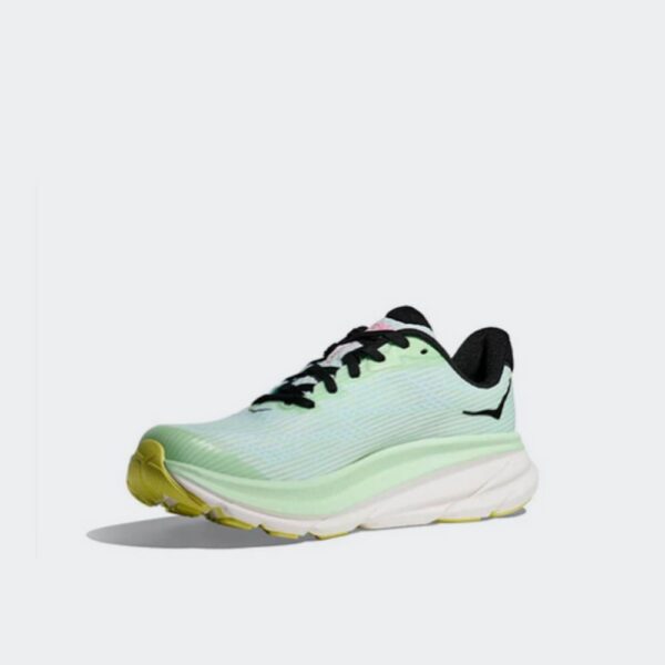 Hoka Clifton 9 Αθλητικά Παιδικά Παπούτσια Running με Κορδόνια Πράσινα - Image 5