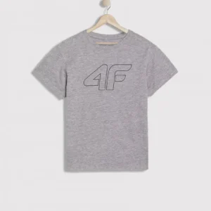 4F Παιδικό T-shirt Γκρι