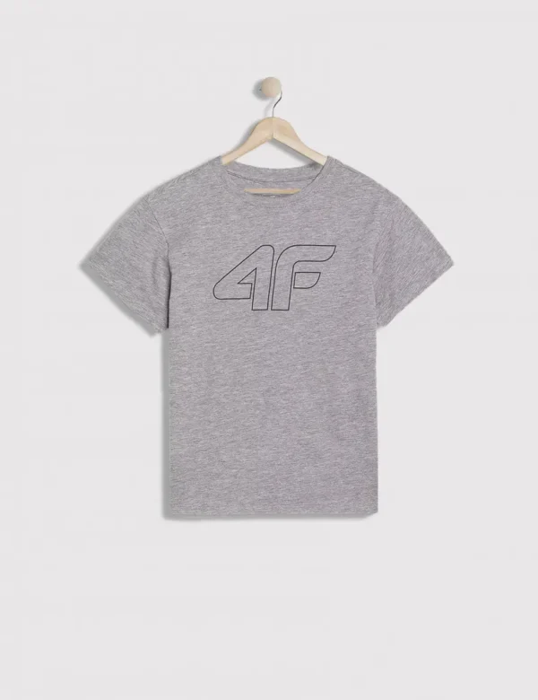 4F Παιδικό T-shirt Γκρι