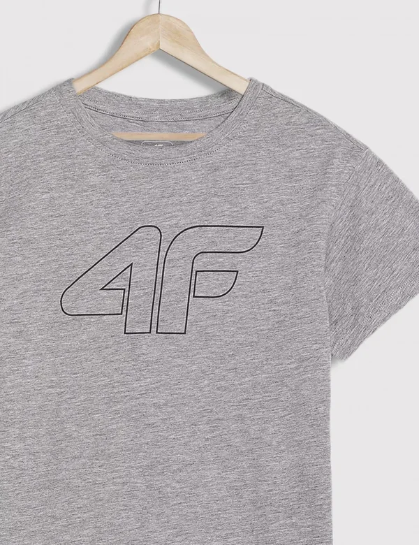 4F Παιδικό T-shirt Γκρι - Image 2