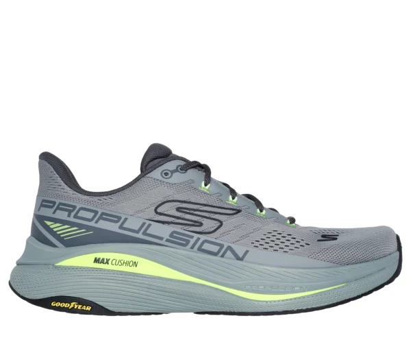 Skechers Max Cushioning Propulsion Ανδρικά Αθλητικά Παπούτσια Running Γκρι