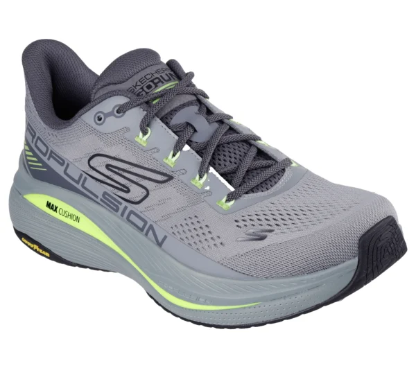 Skechers Max Cushioning Propulsion Ανδρικά Αθλητικά Παπούτσια Running Γκρι - Image 3